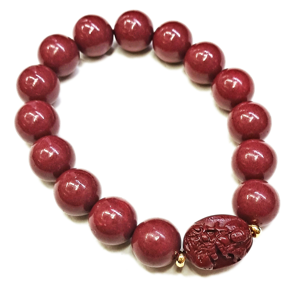 普賢菩薩{紫金砂 硃砂}手珠12mm【十方】153940