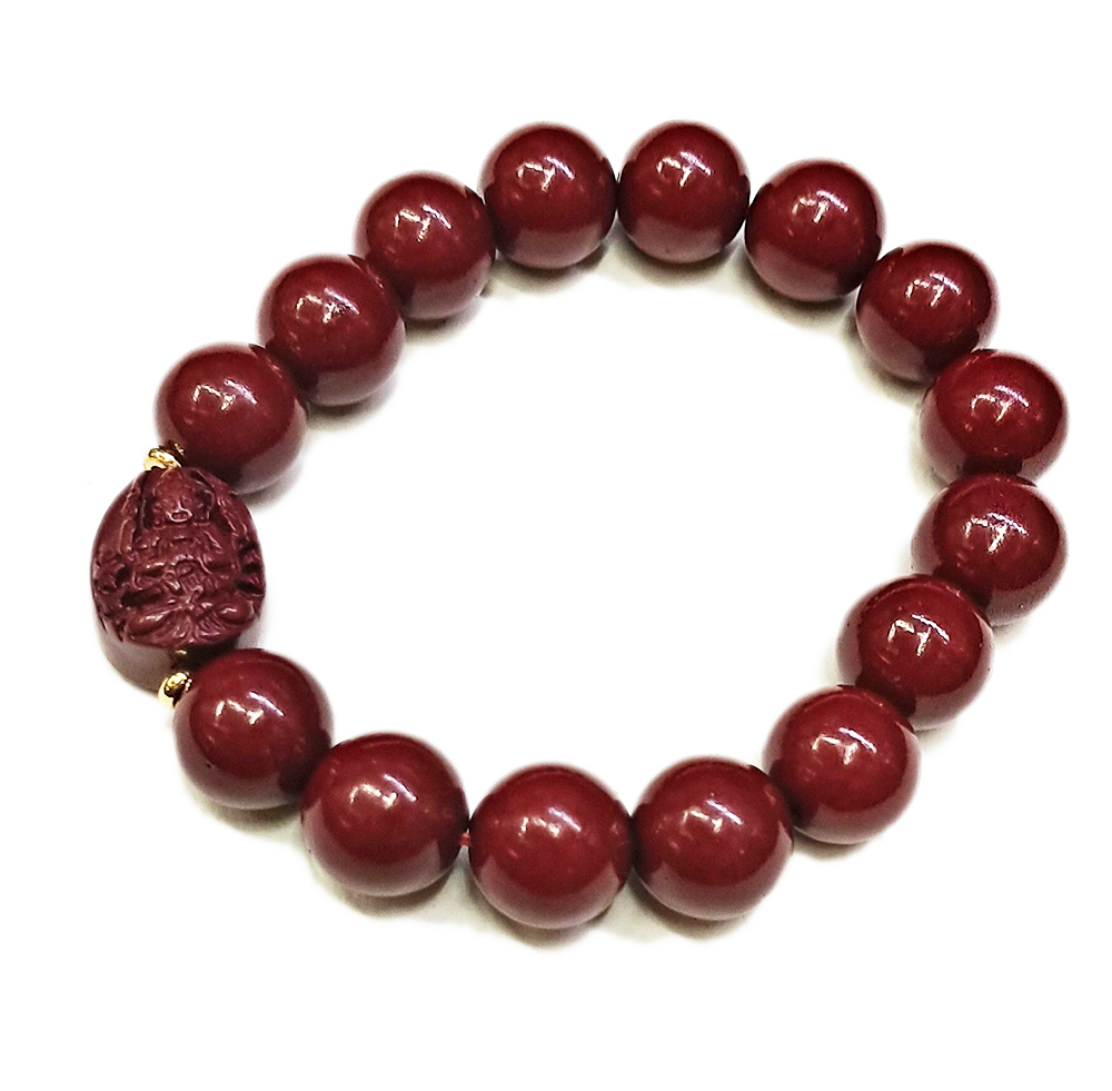 千手觀音菩薩{紫金砂 硃砂}手珠12mm【十方】153941