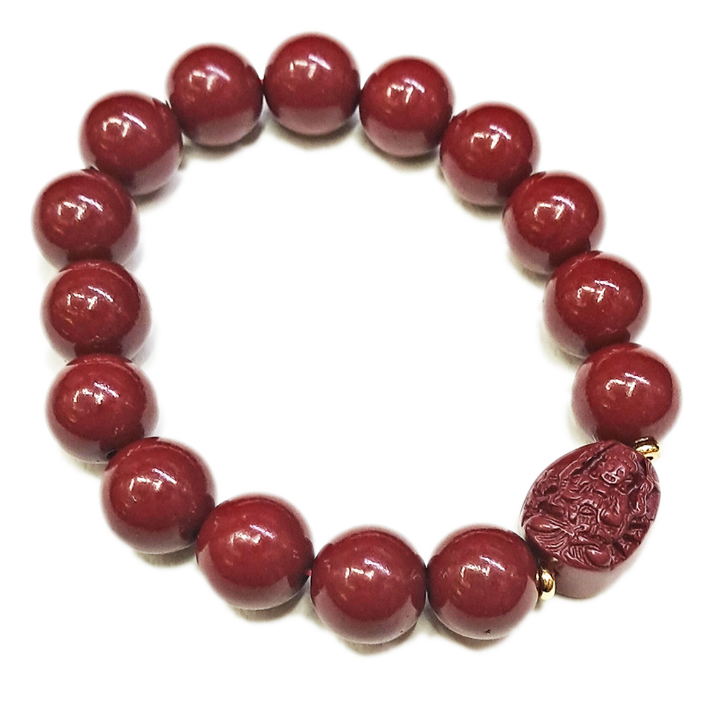 千手觀音菩薩{紫金砂 硃砂}手珠12mm【十方】153941