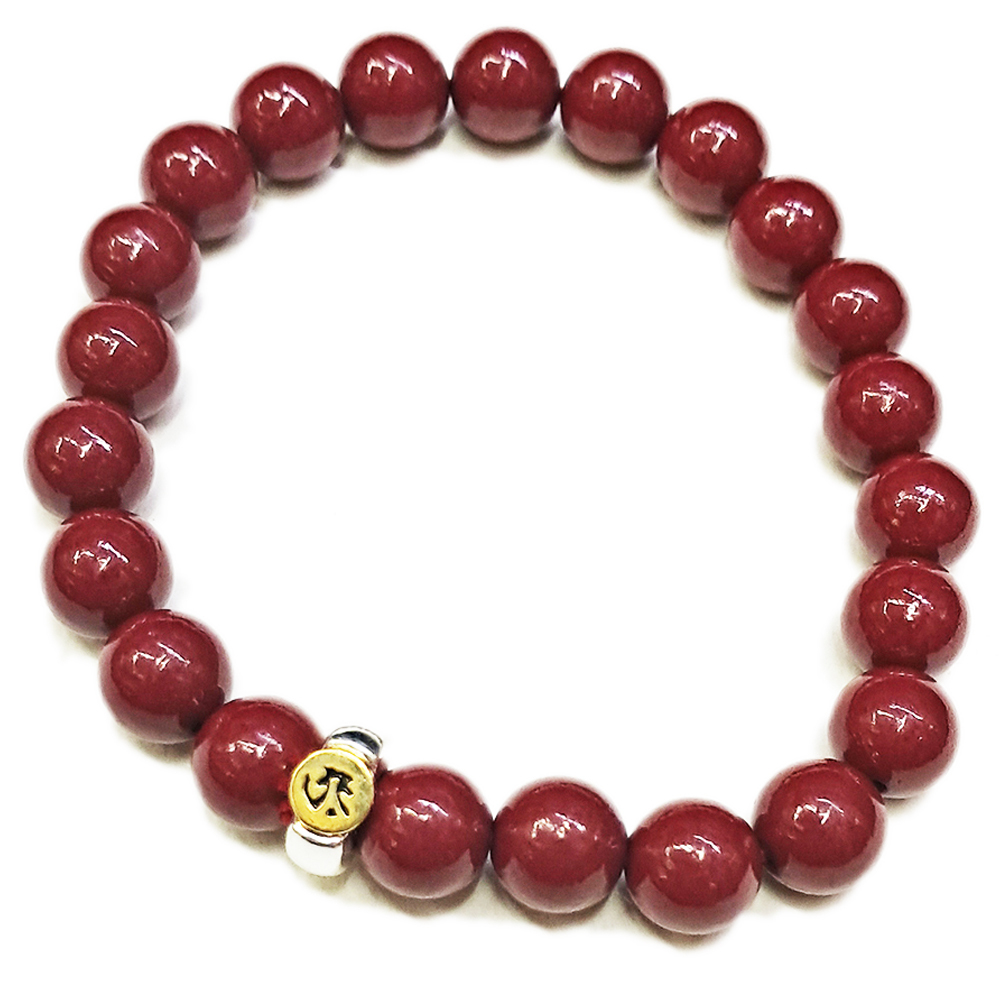 虛空藏菩薩  種子字{紫金砂 硃砂}手珠8mm【十方】153944