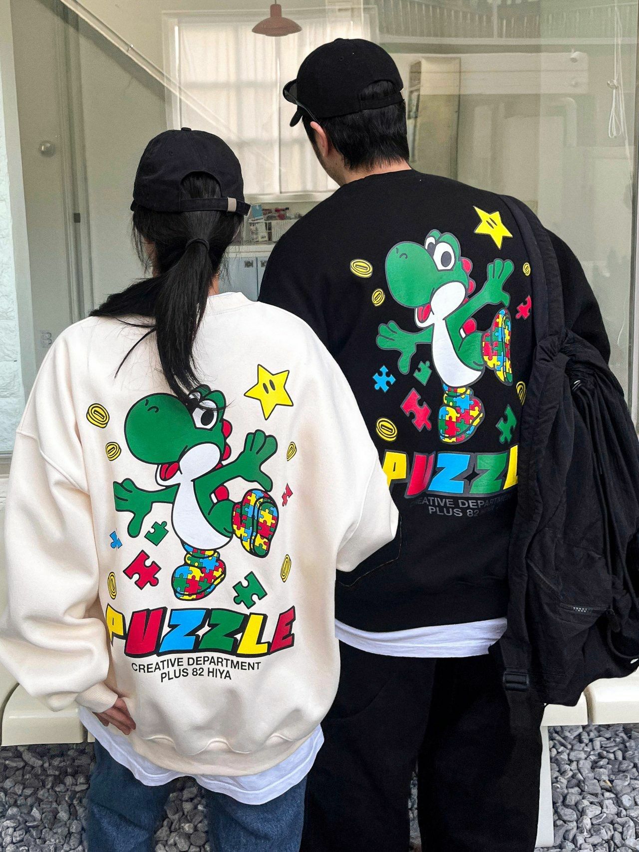 恐龍圖案英文字衛衣 PLUS82HIYA-113T