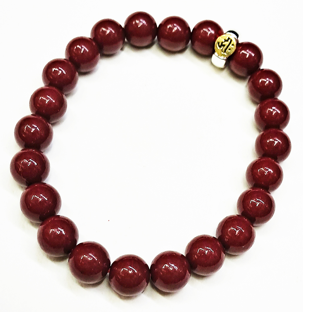 阿彌陀佛  種子字{紫金砂 硃砂}手珠8mm【十方】153948