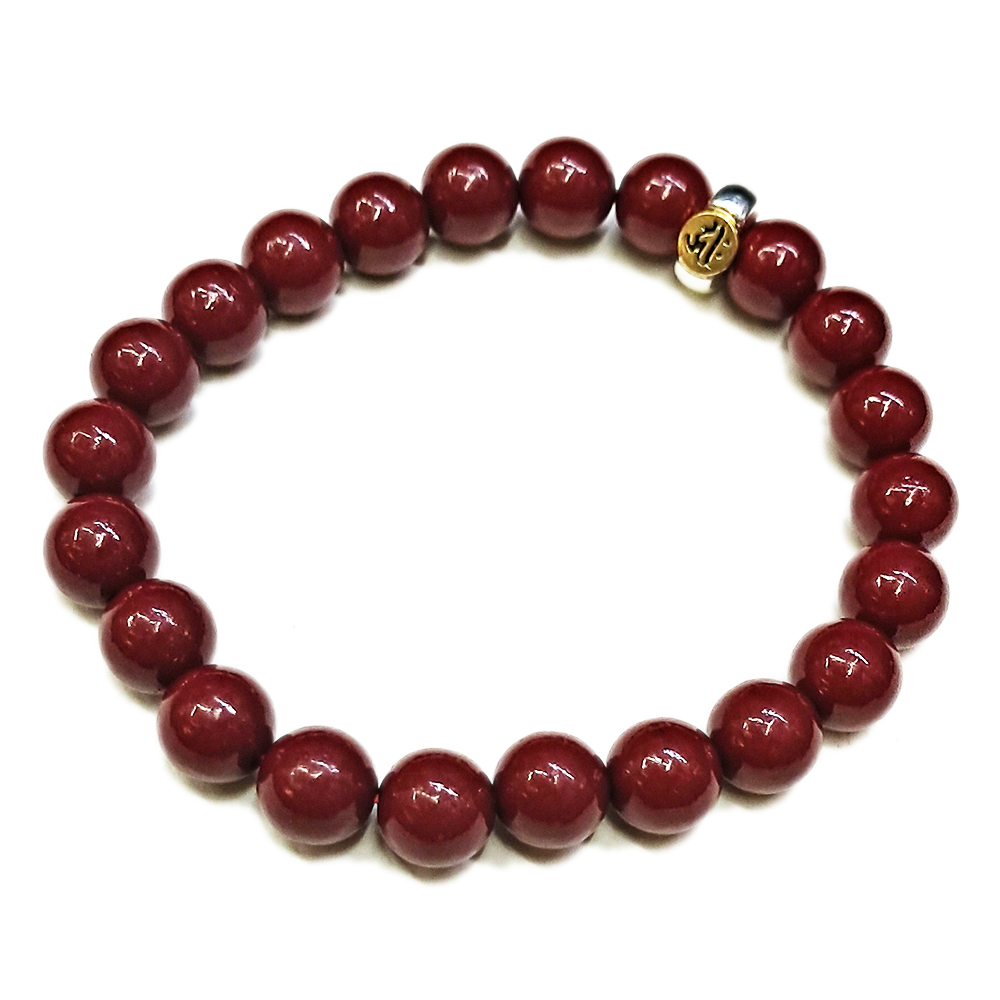 阿彌陀佛  種子字{紫金砂 硃砂}手珠8mm【十方】153948