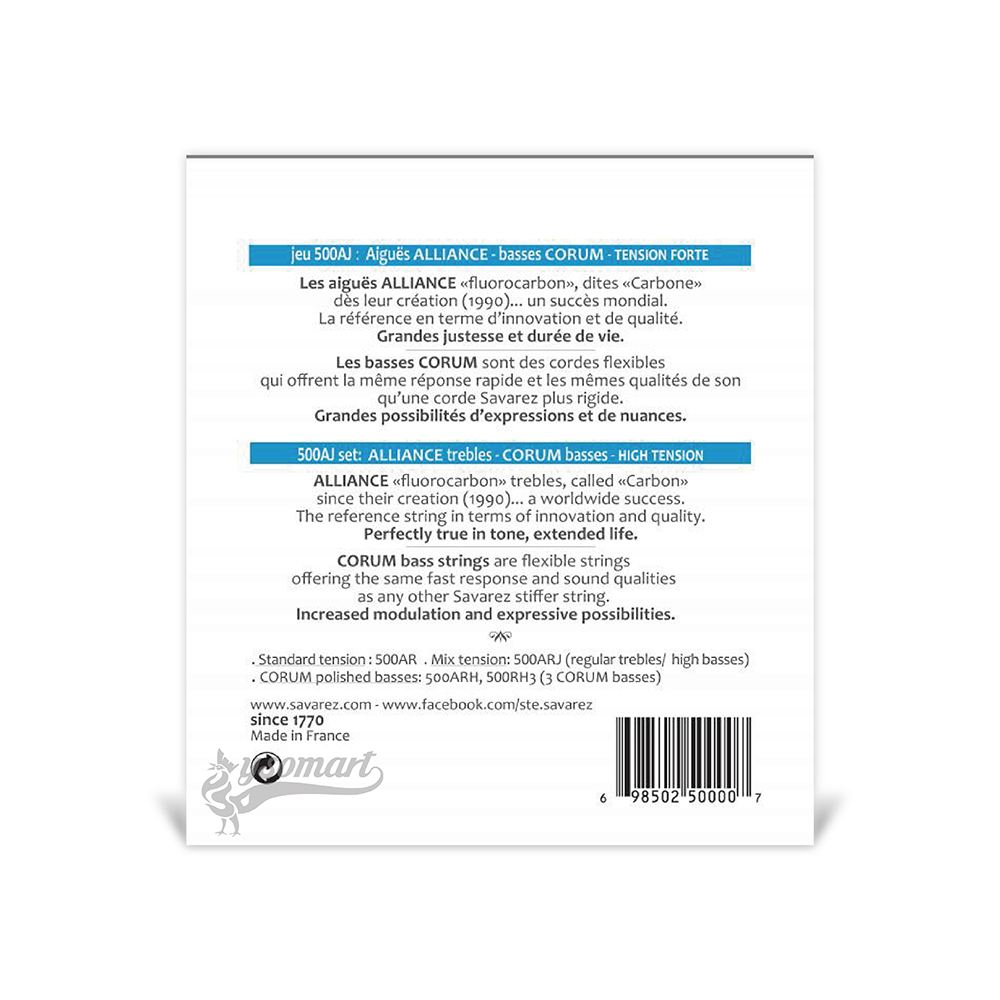 Savarez 500AJ 高張力 古典吉他套弦