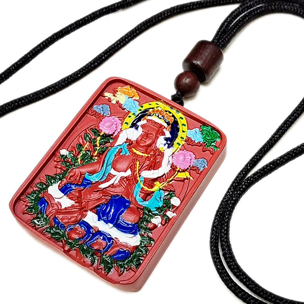 大勢至菩薩 彩繪硃砂項鍊【十方】153952