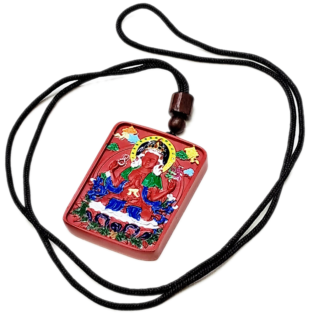 四臂觀音 彩繪硃砂項鍊【十方】153953