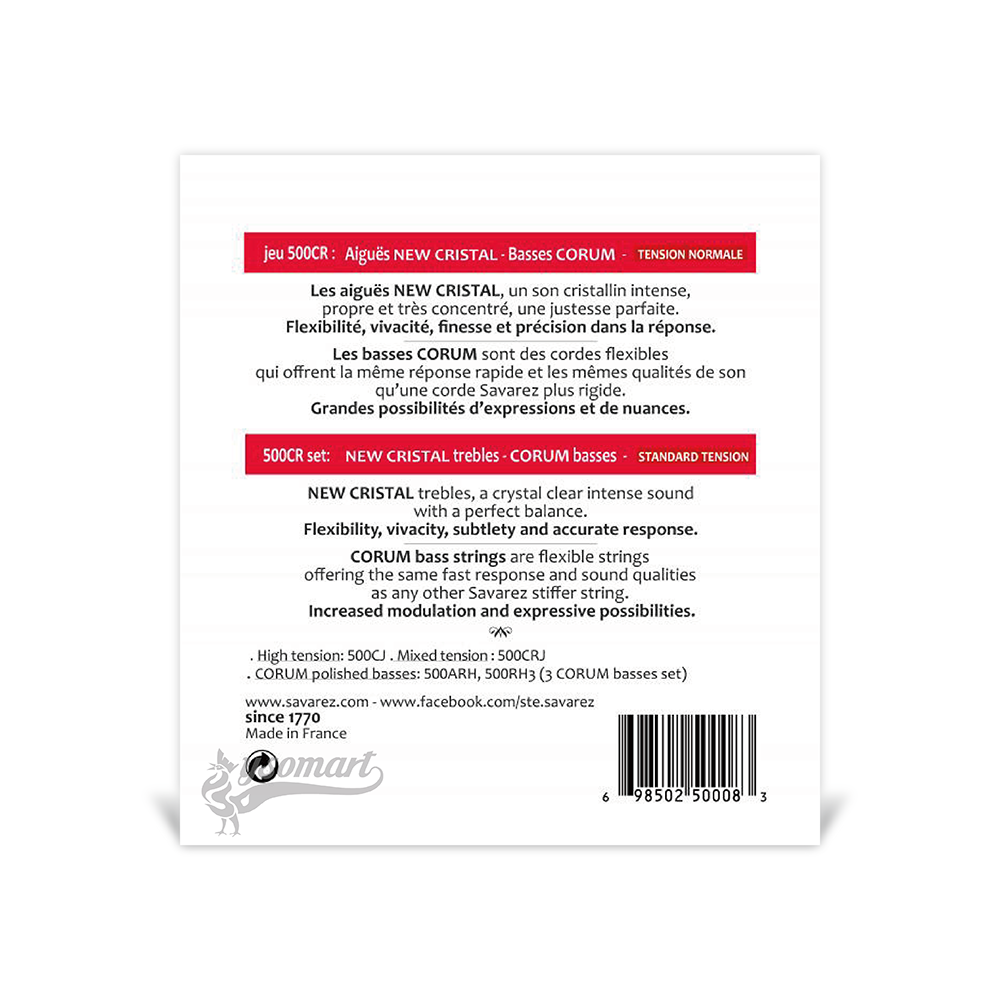 Savarez 500CR 中張力古典吉他套弦