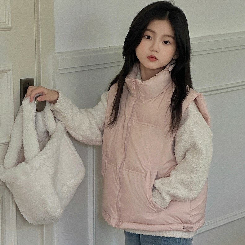 少量現貨 兒童羽絨立領背心 (厚款) 6色 <100-160cm> G