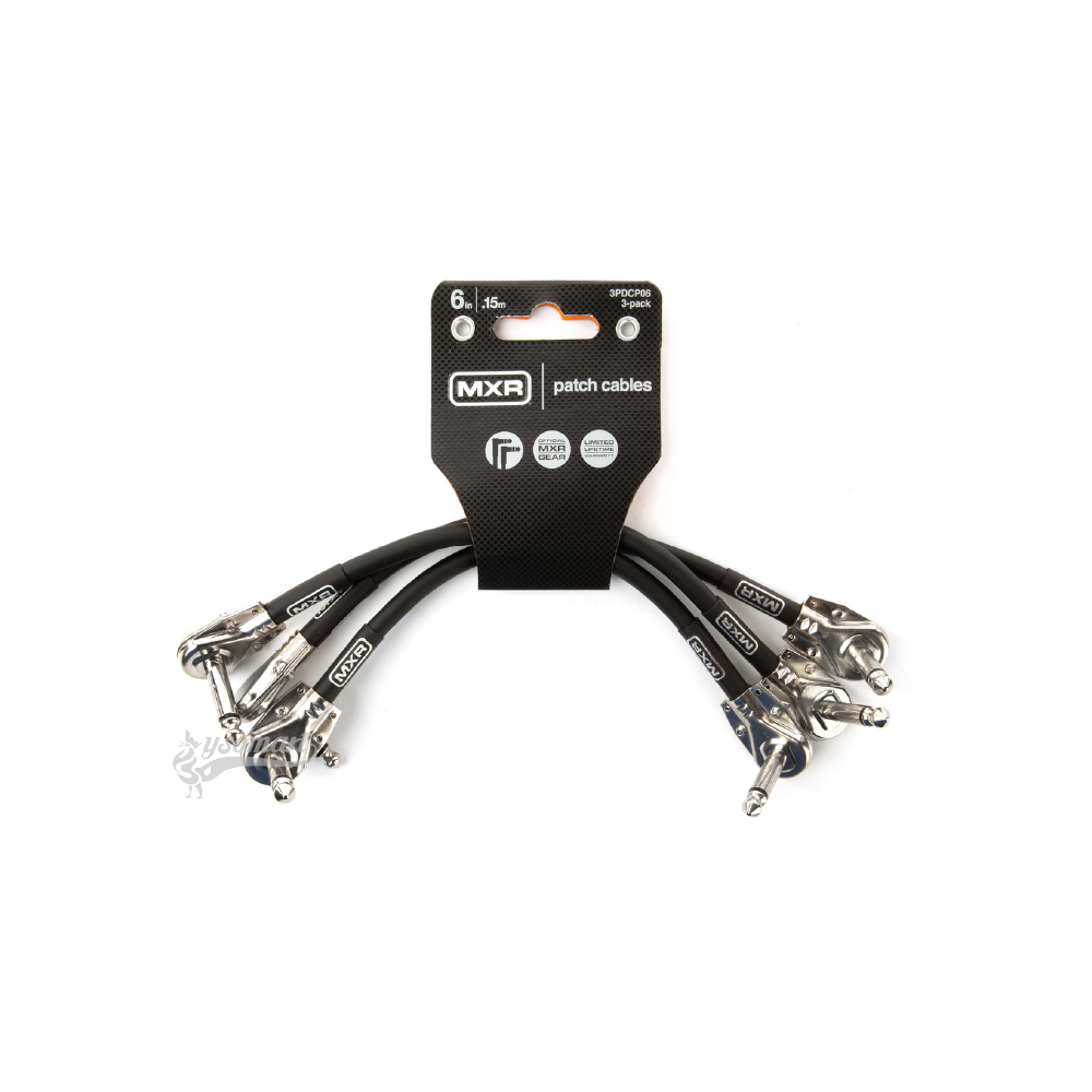 Dunlop 3PDCP06 6吋吉他短導線 3條/組