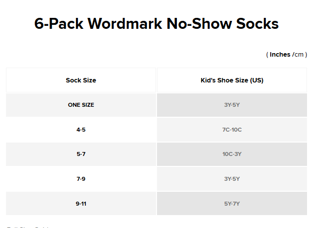 【預購】Converse G120513 童襪 6-pack （one size）