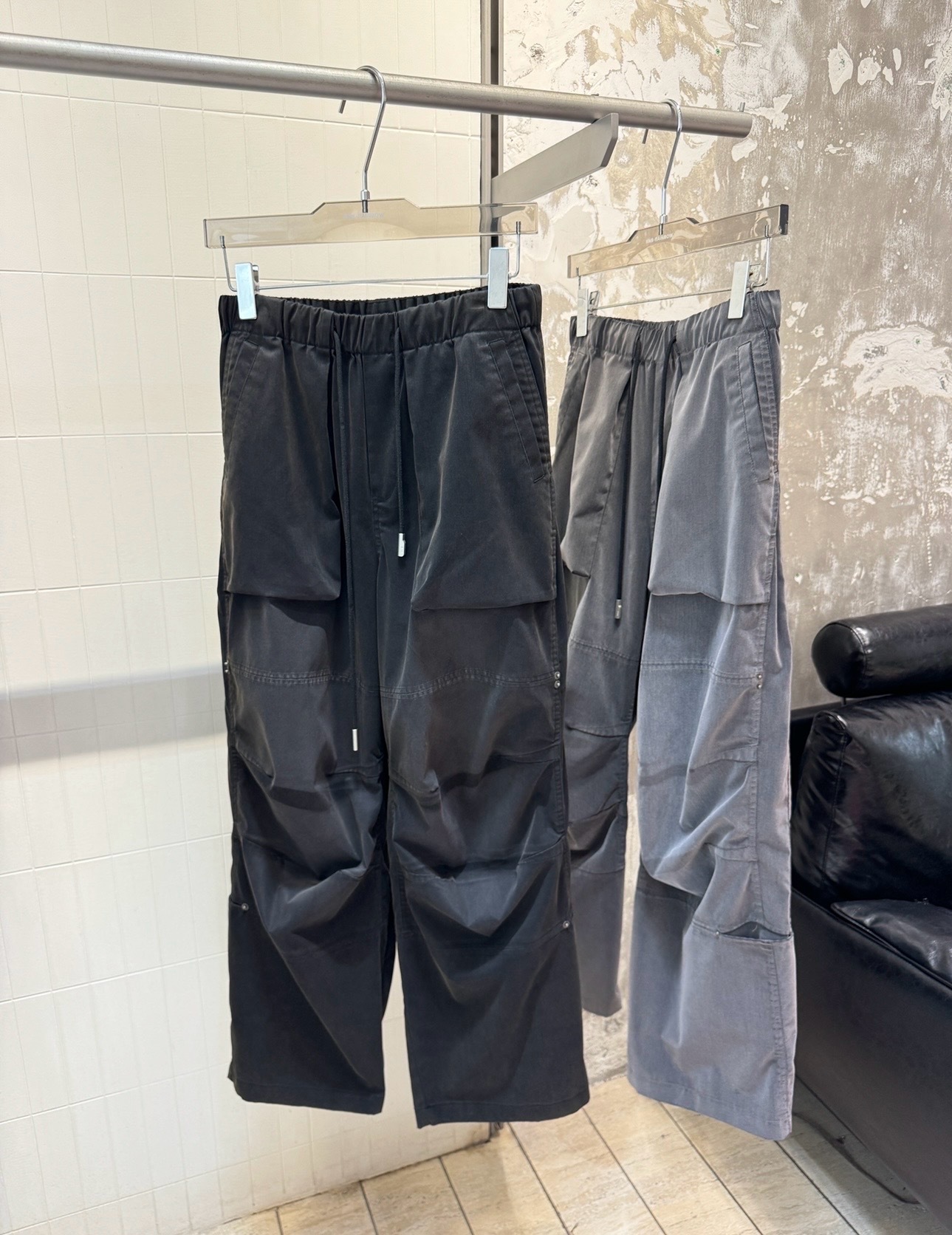 RNB 工裝 刷舊 闊腿 工裝褲 超讚做工 細節超多 K45106