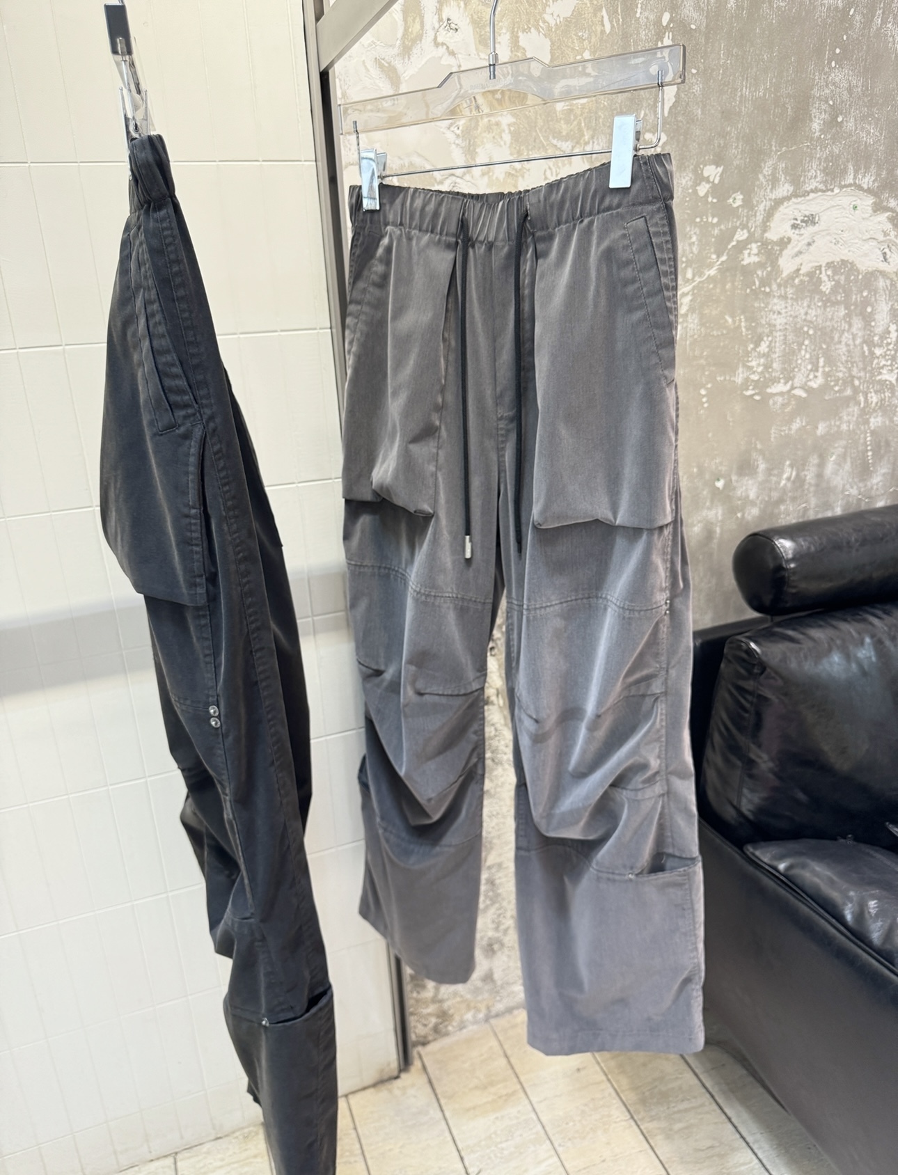 RNB 工裝 刷舊 闊腿 工裝褲 超讚做工 細節超多 K45106