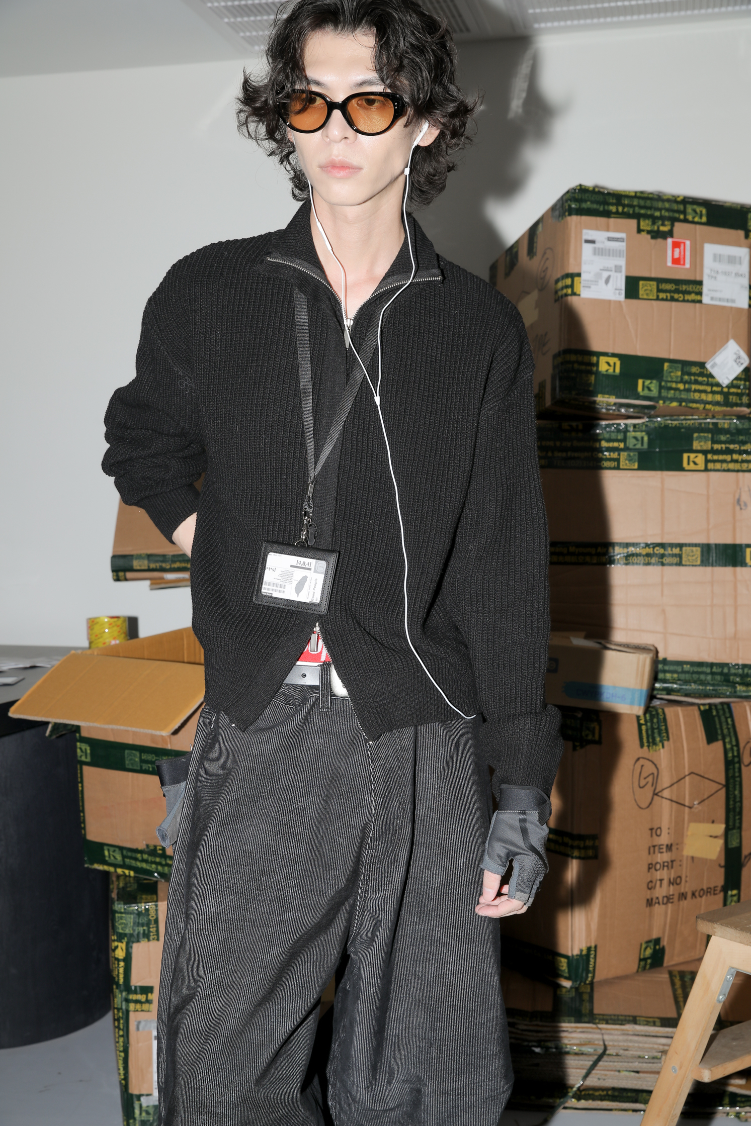 Hidden Crop Knit Zip Up #針織外套