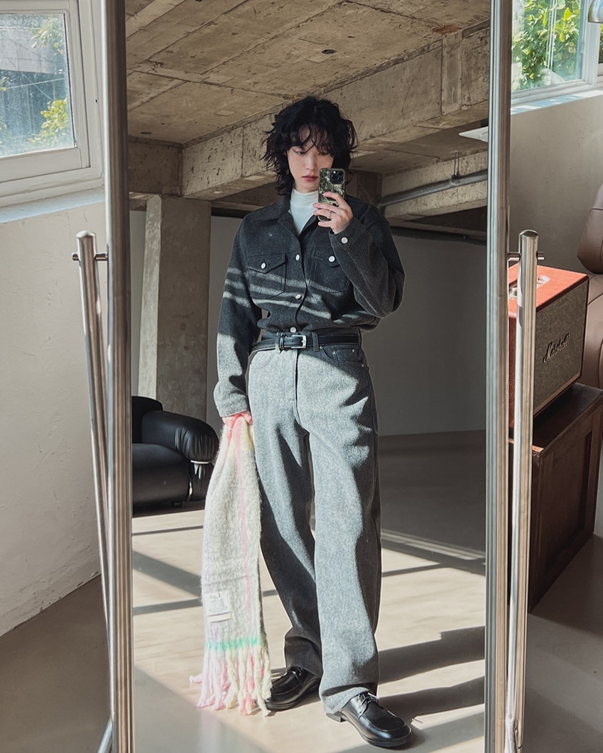 雙層寬鬆休閒褲