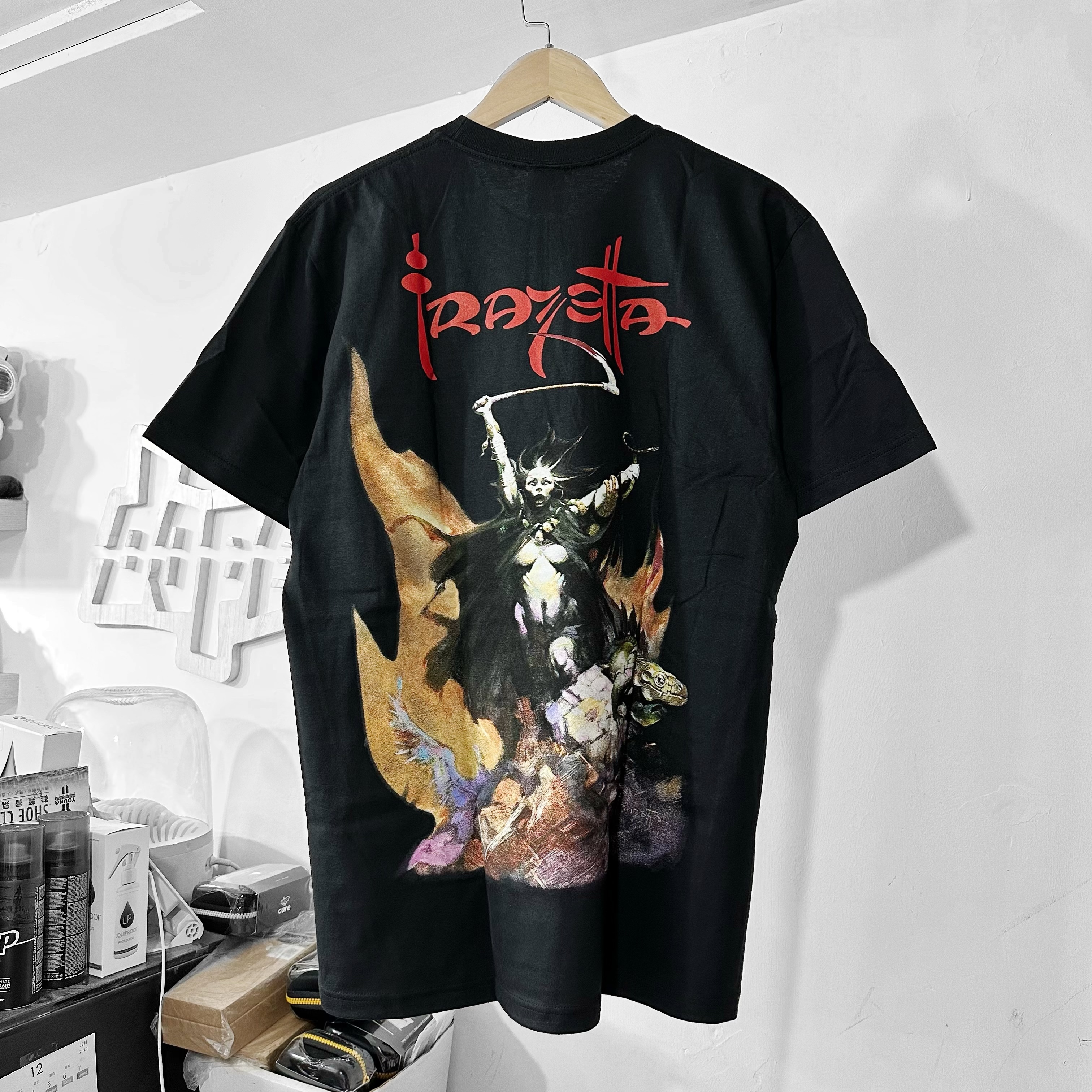 Supreme/Frank Frazetta Woman With Scythe Tee Black