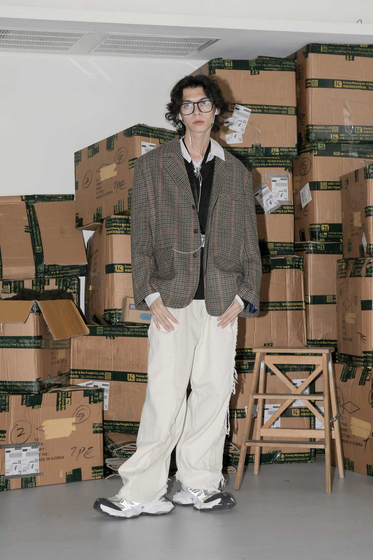 【Discount】West Wool Check Jacket #西裝外套