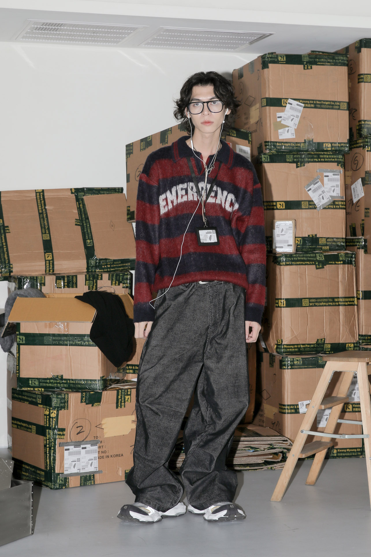 【Unisex】Brush Rugby Collar Knit #毛衣