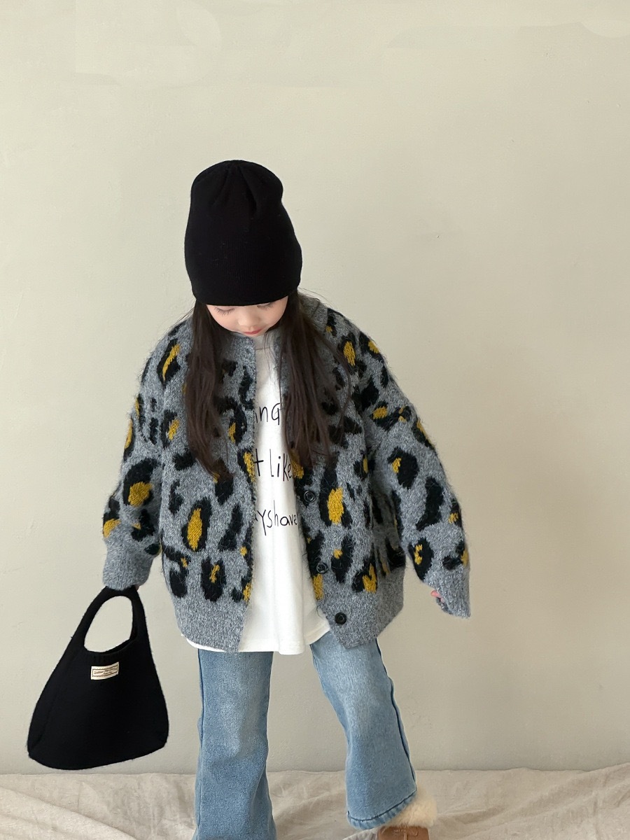 加厚保暖豹紋外套