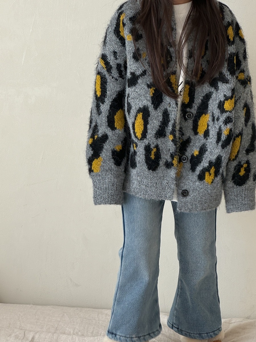 加厚保暖豹紋外套