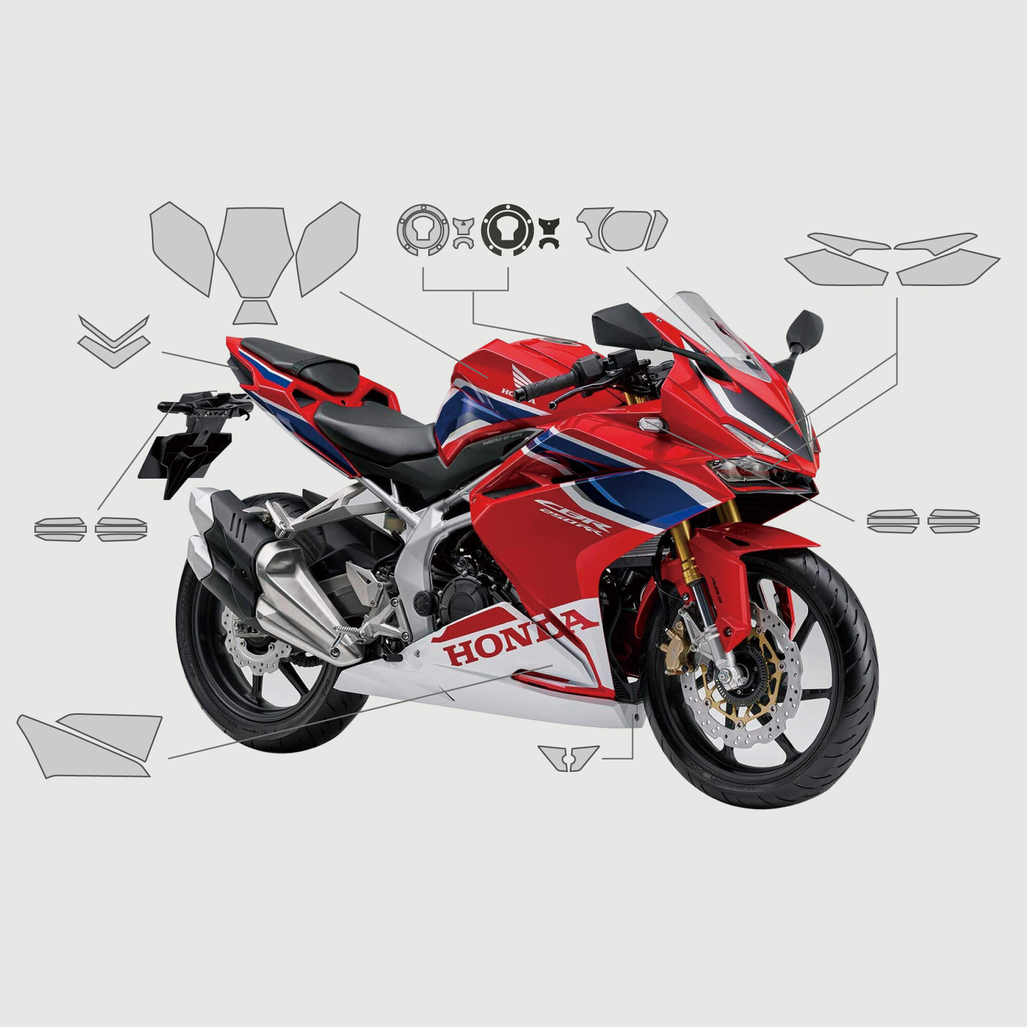 HONDA CBR250RR(2022)｜3M頂級犀牛皮保護膜
