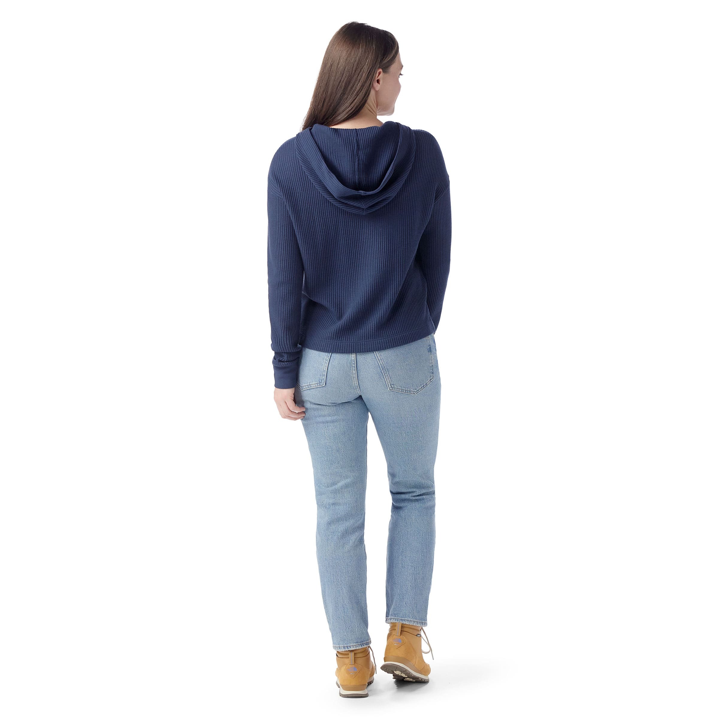Smartwool Women's Waffle Hoodie 女款 華夫格 連帽長袖上衣 深海軍藍 SW002607092 [HappyOutdoor]