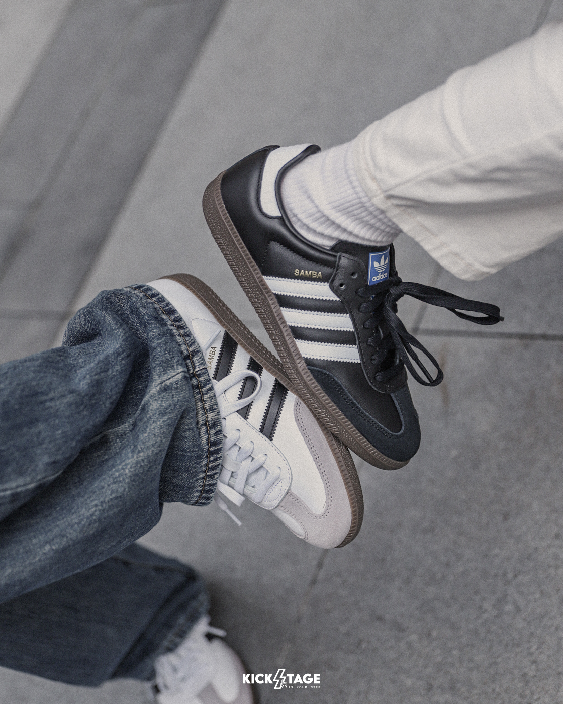 男女鞋 ADIDAS SAMBA OG 白色 皮革 麂皮 橡膠底 德訓鞋 扁鞋 休閒鞋【B75806】