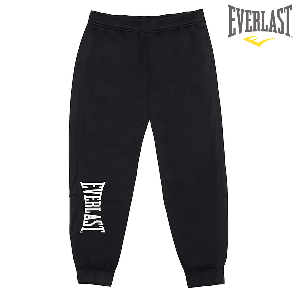 【Everlast】男針織休閒長褲-黑