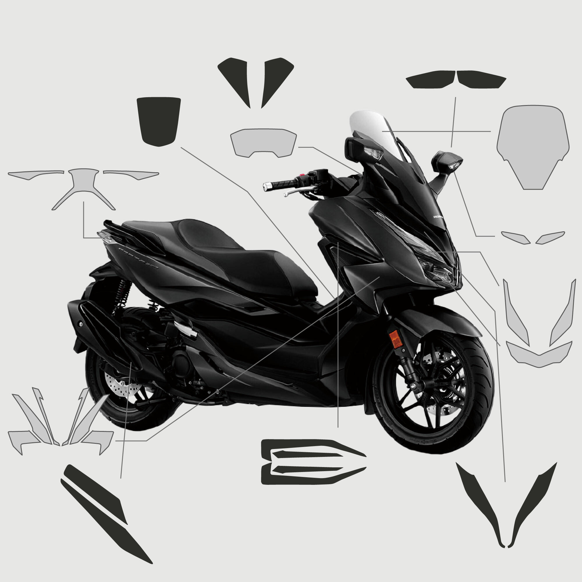 HONDA FORZA 350｜3M頂級犀牛皮保護膜