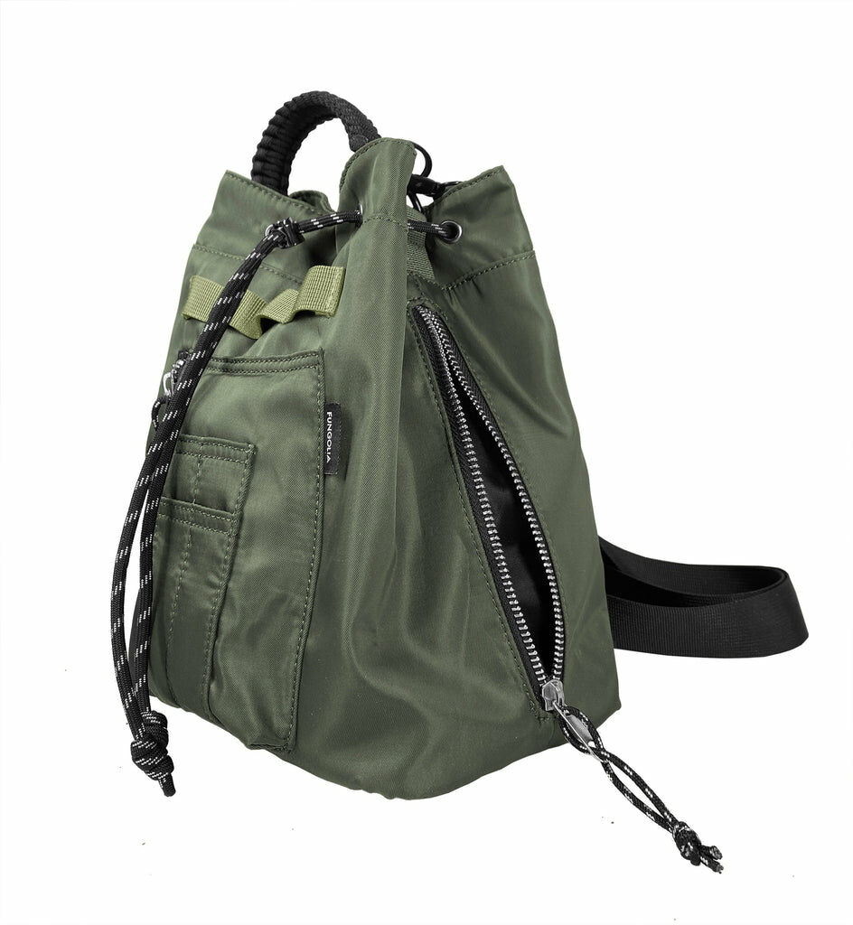【OMZ x 好用包包 0331】[ZU15] MA-1 MID SIZE 2 way drawstring Shoulder Bag (Green)