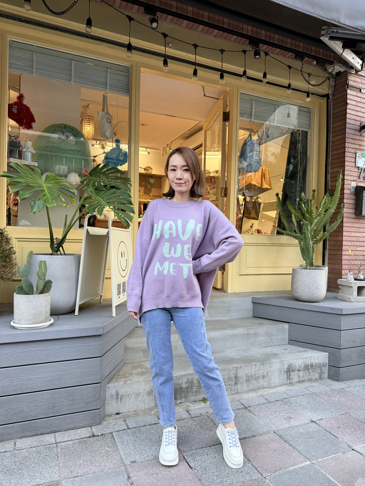 『L號』側邊線條修飾男友牛仔褲