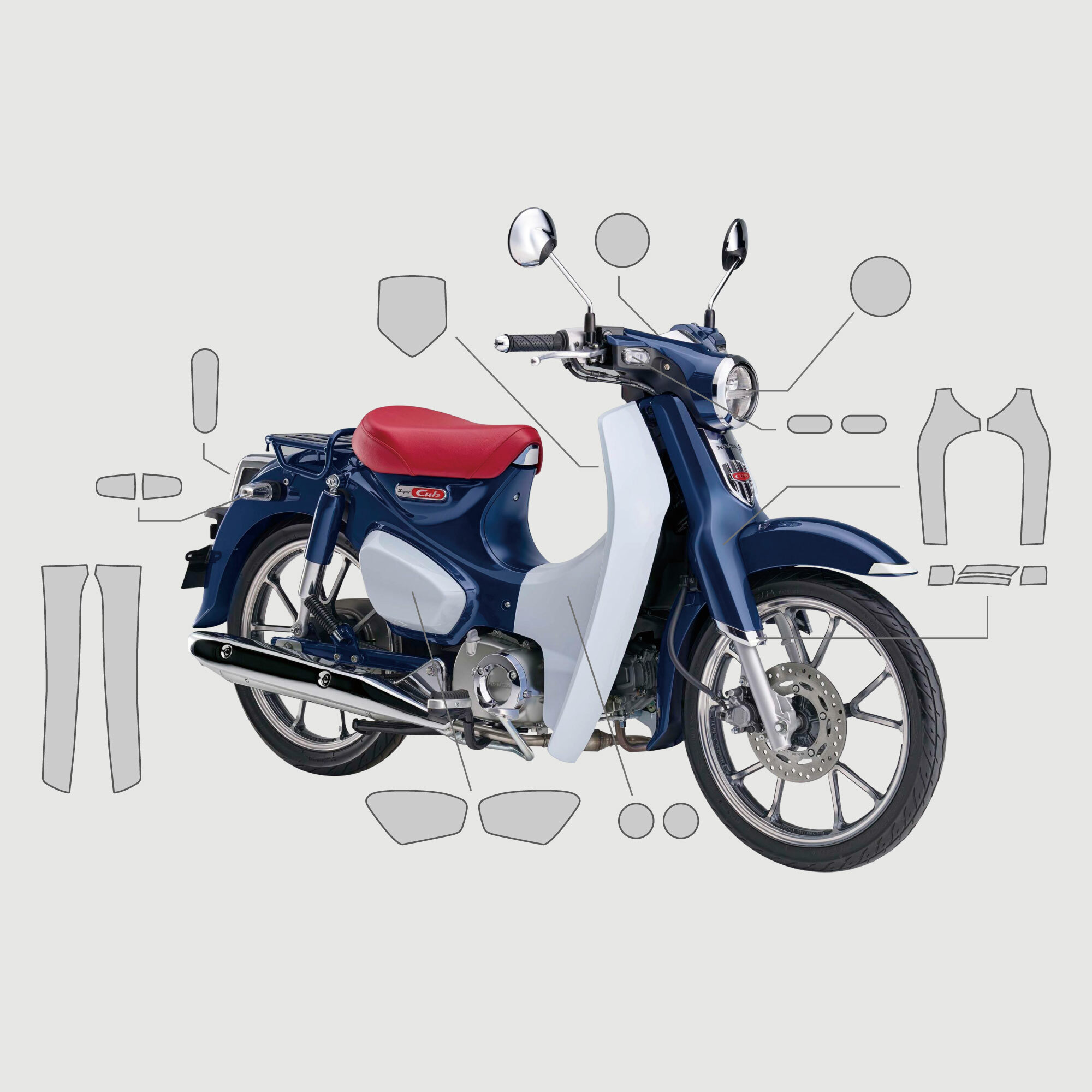 HONDA SUPER CUB C125｜3M頂級犀牛皮保護膜