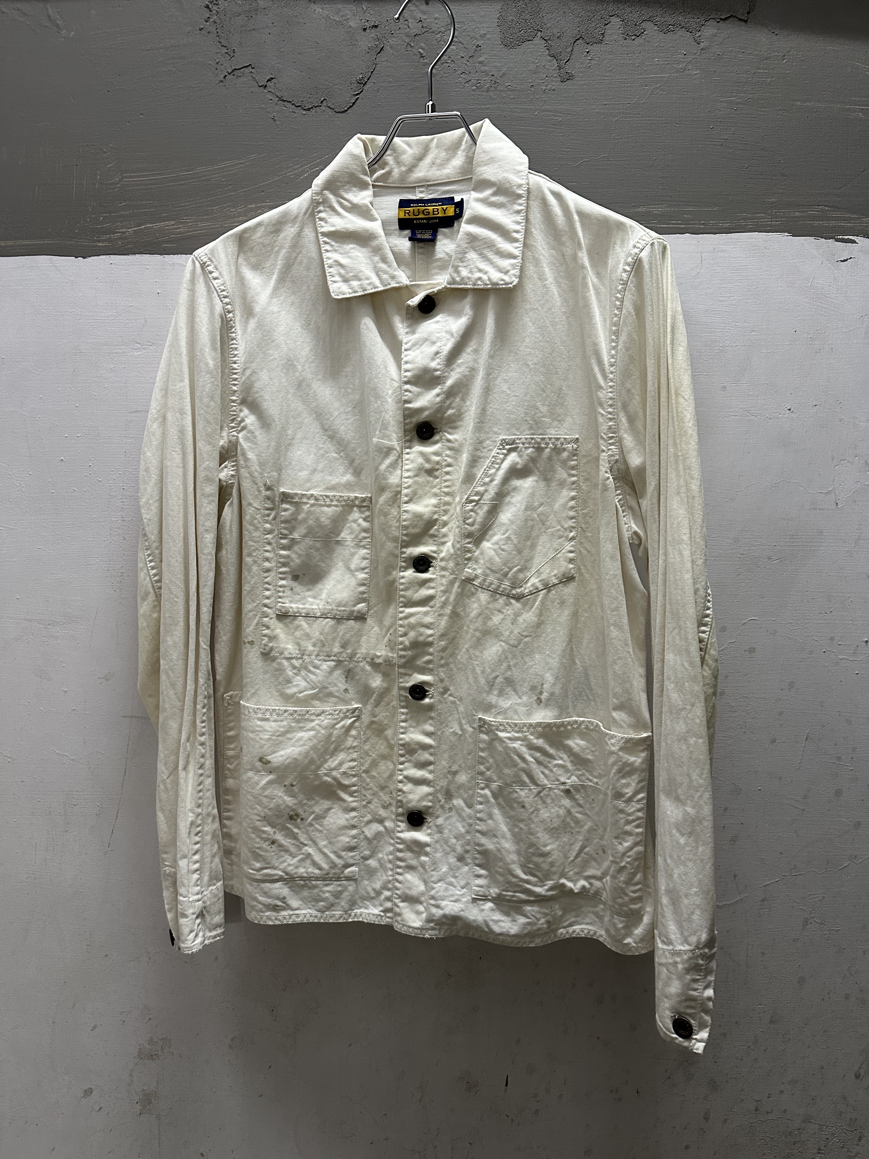 00's RALPH LAUREN RUGBY Crazy Pocket HBT Chore Coat