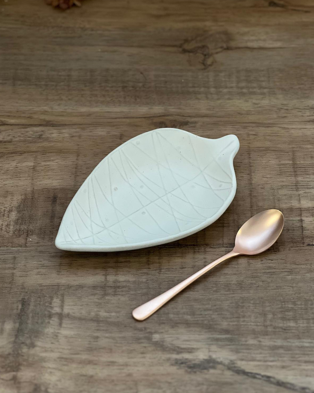 Mashiko ware Birch leaf Small Dish｜Wakasama