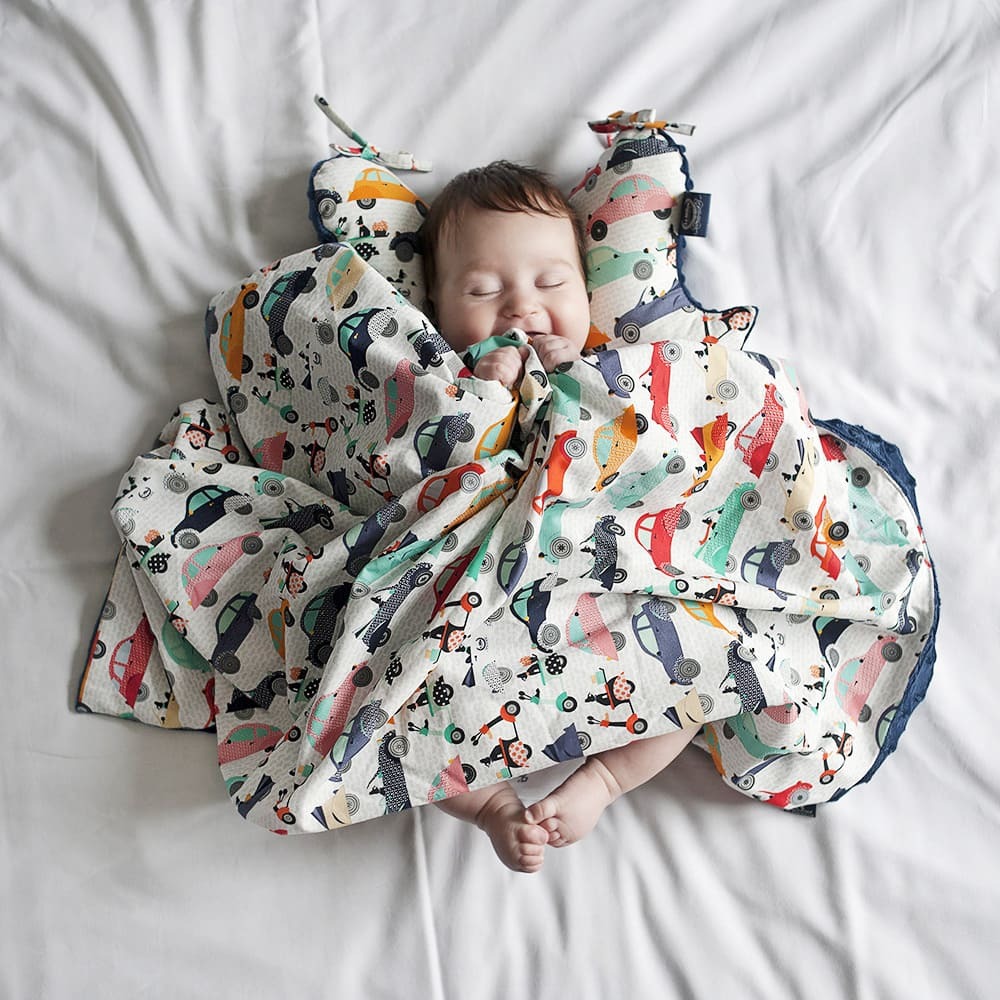 新生寶寶陪伴組｜La Millou波蘭 單面巧柔豆豆毯(80x100cm)+豆豆安撫兔｜多款可選