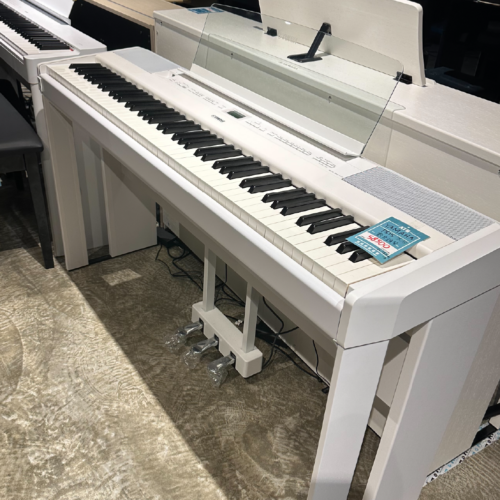【展示出清 享新品保固】Yamaha 【展示出清 享新品保固】Yamaha / P515WH 數位鋼琴 (全配含琴架+踏板+琴椅+變壓器)(白色) 第 2 張圖片｜三峽鍵盤 / 鋼琴