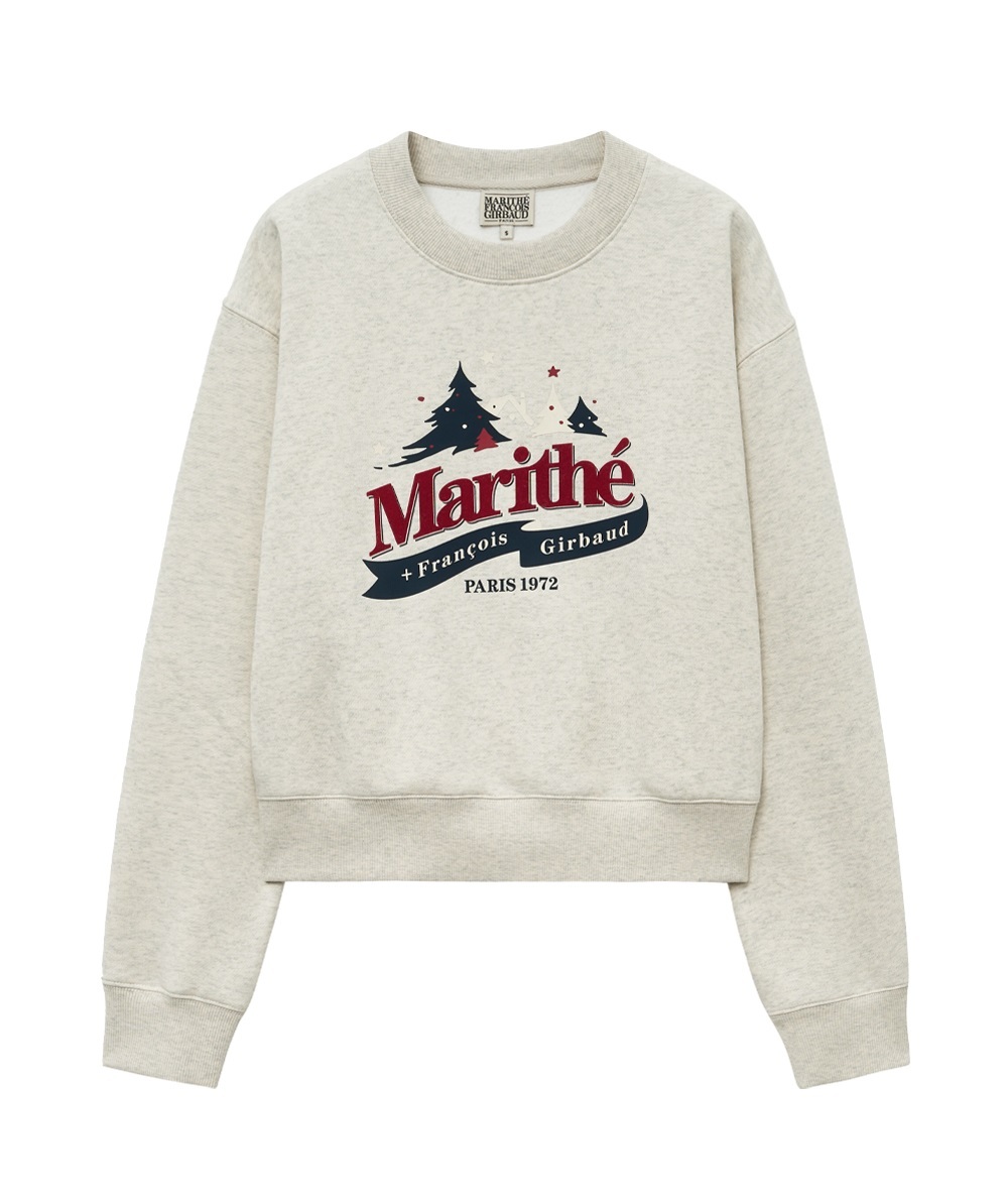 <韓國代購> MARITHE FRANCOIS GIRBAUD W WINTER CHALET CROP SWEATSHIRT BRUSHED