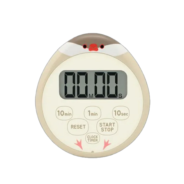 多利科 - 文鳥計時器【T-645】(米色/灰色)