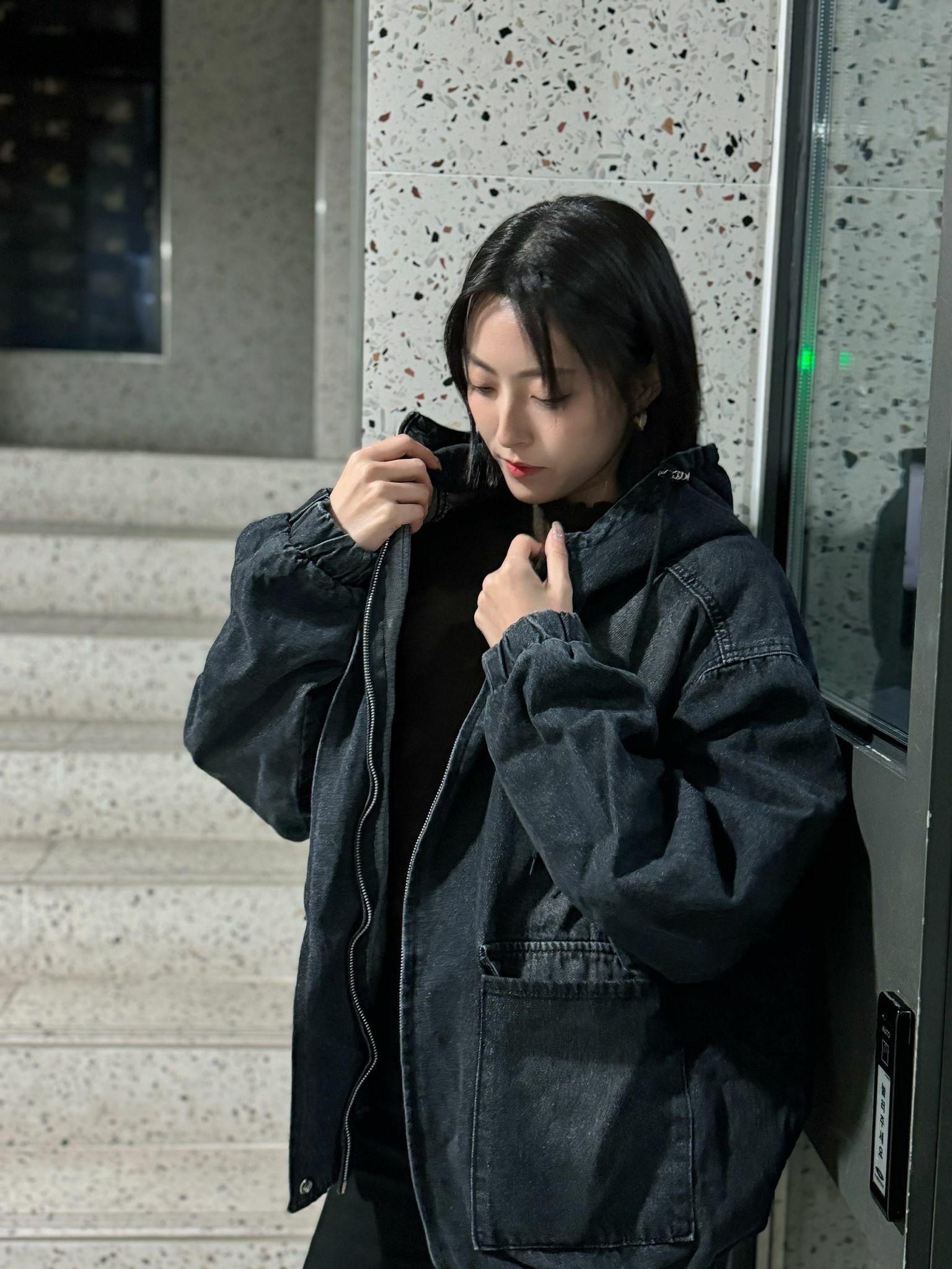 JK#6641🤍蓋臀版型Loose fit 牛仔褸