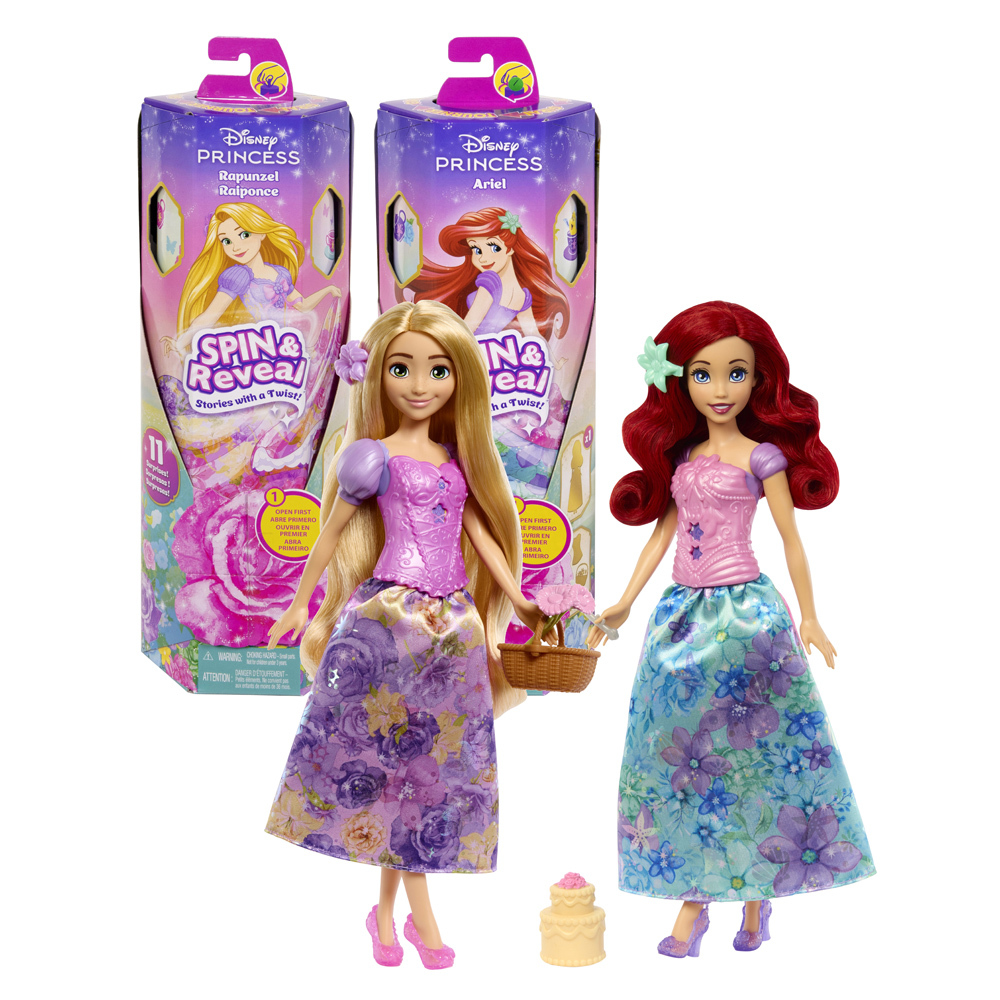 迪士尼公主- 旋轉驚喜娃娃系列-愛麗兒