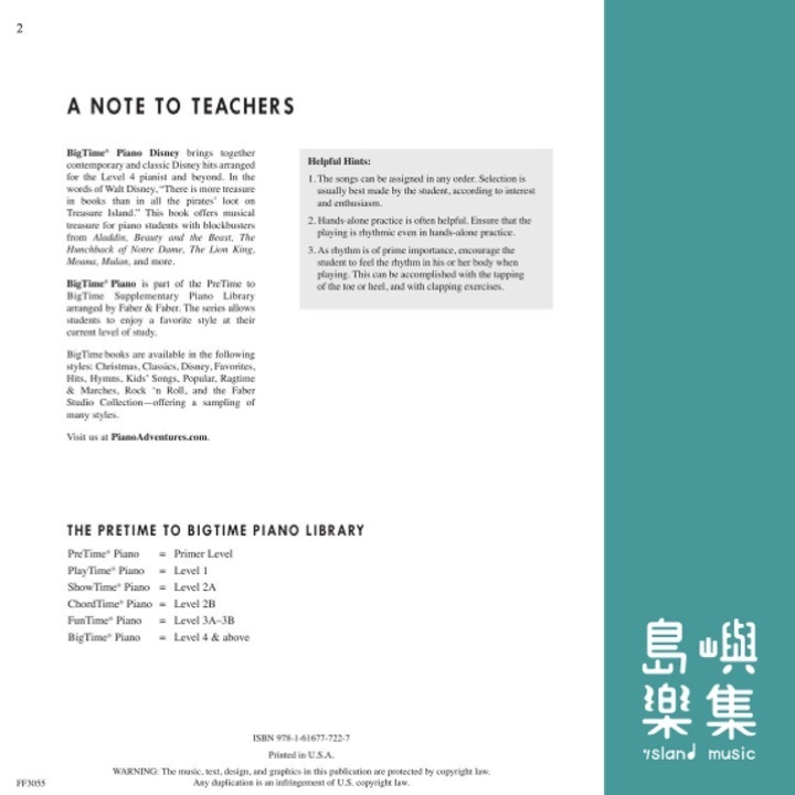 BigTime® Piano Disney - Level 4