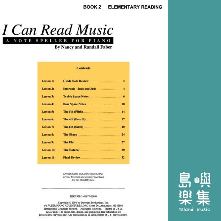 I Can Read Music – Book 2 Elementary Reading