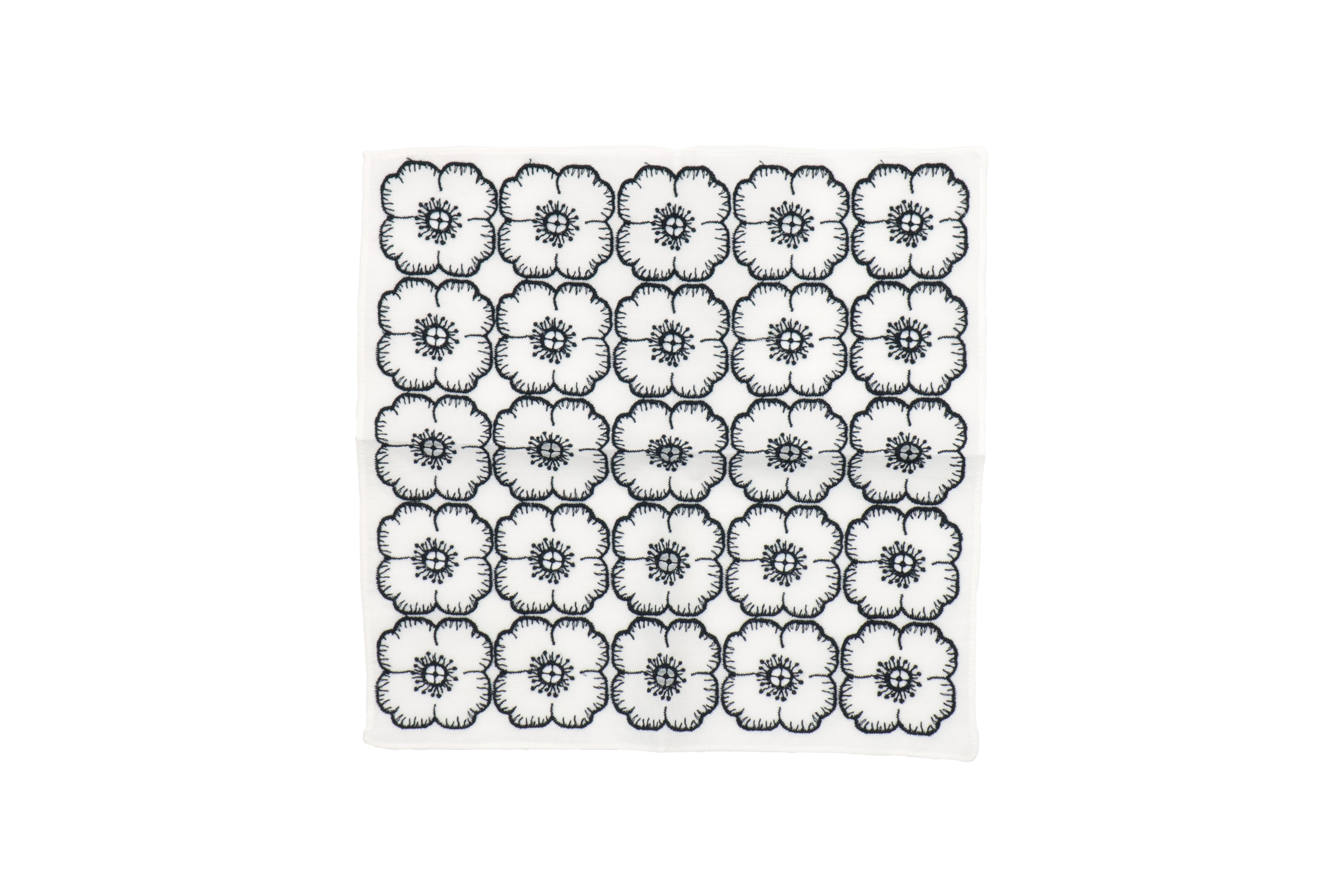 minä perhonen｜anemone 刺繡手帕