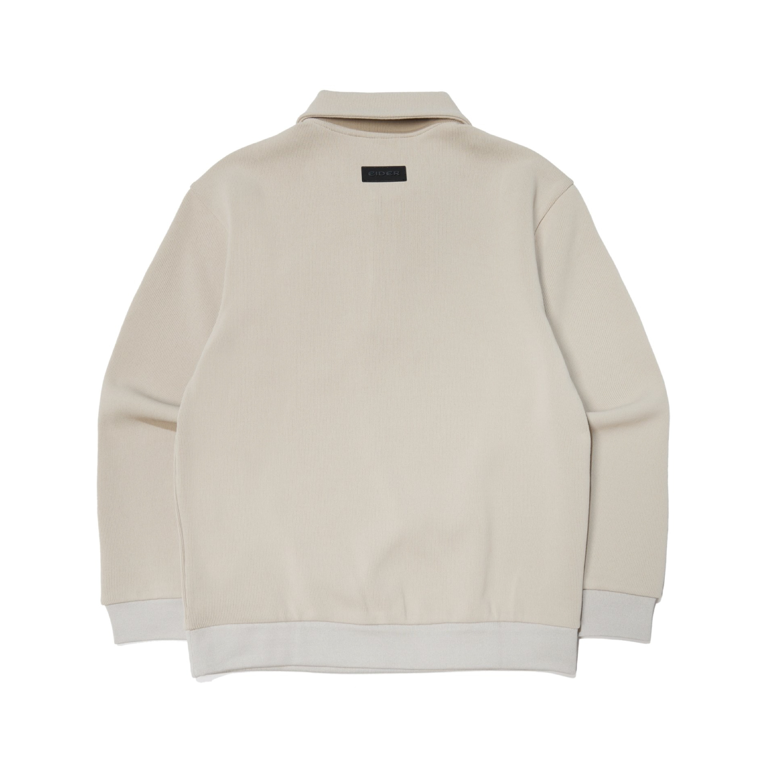 【EIDER】男WOOLY仿羊毛POLO領上衣/24EDMW24262-[木炭灰、淺卡其]