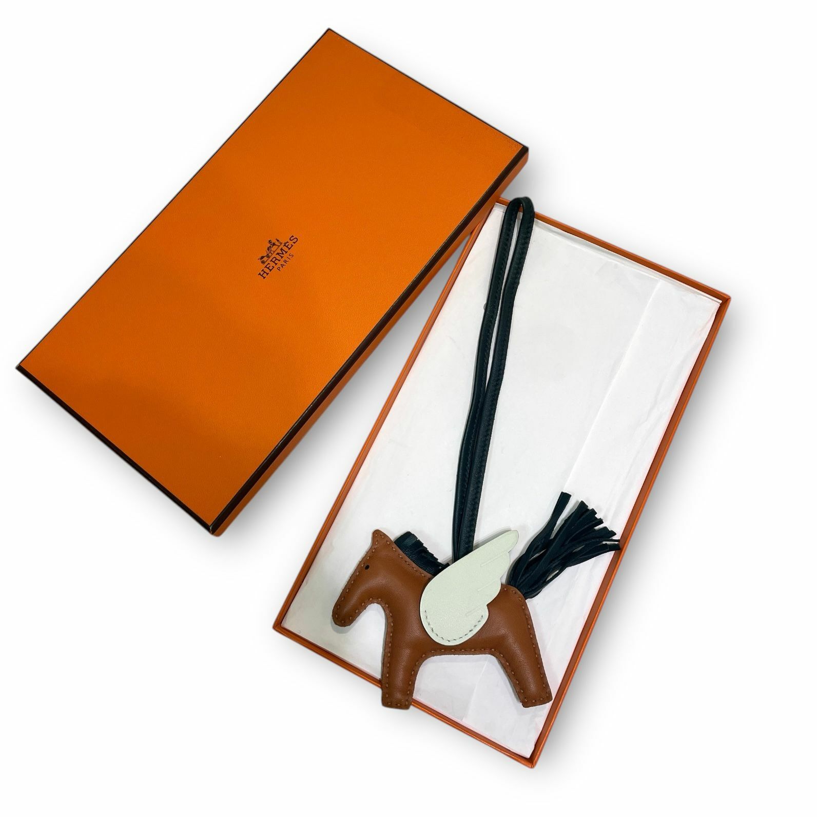 全新HERMES 飛馬PM 棕色x氣泡綠 Rodeo Charm #BRAND NEW#香榭站正品