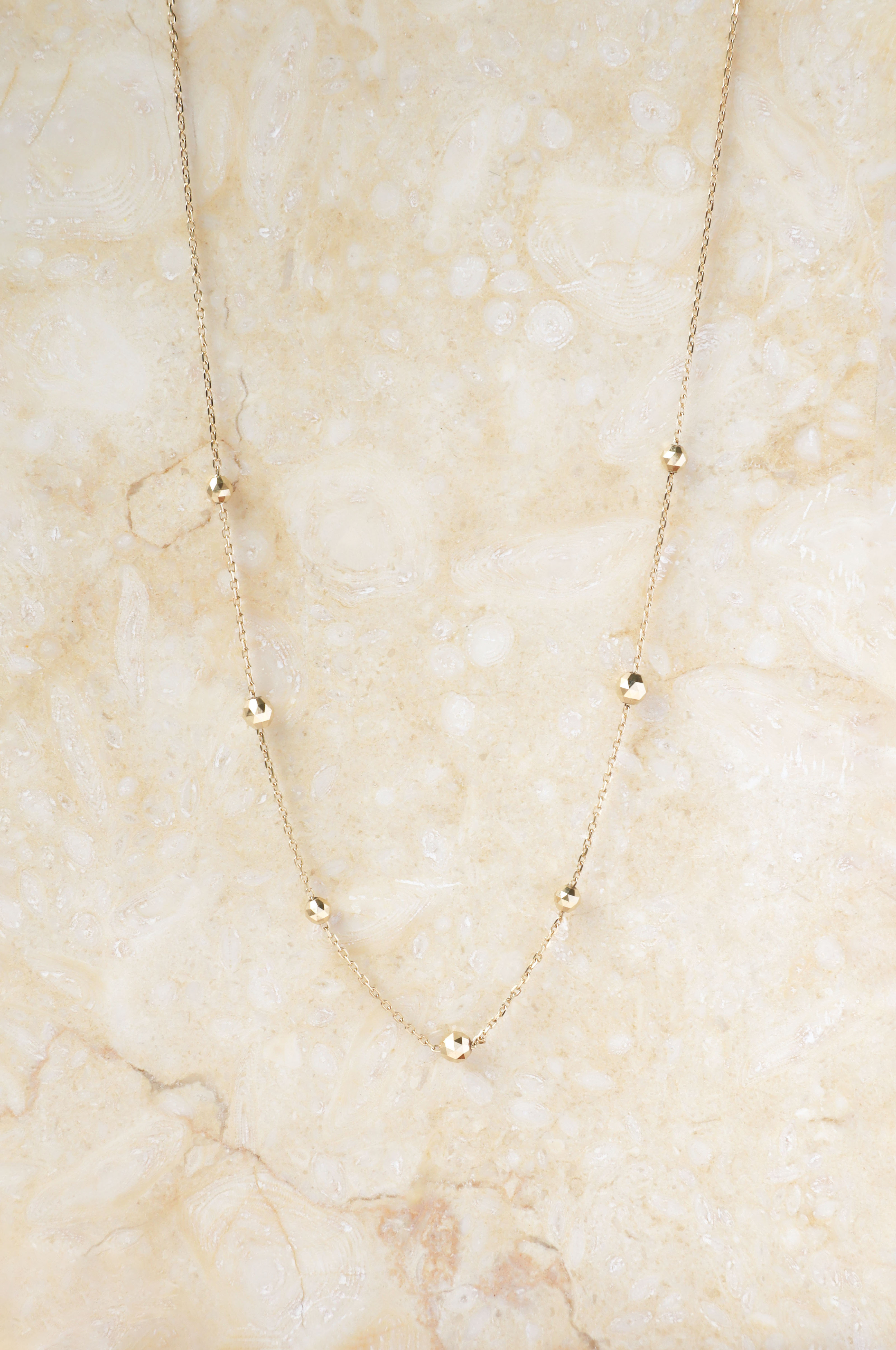 10K/日本設計款系列-徘徊串珠項鍊