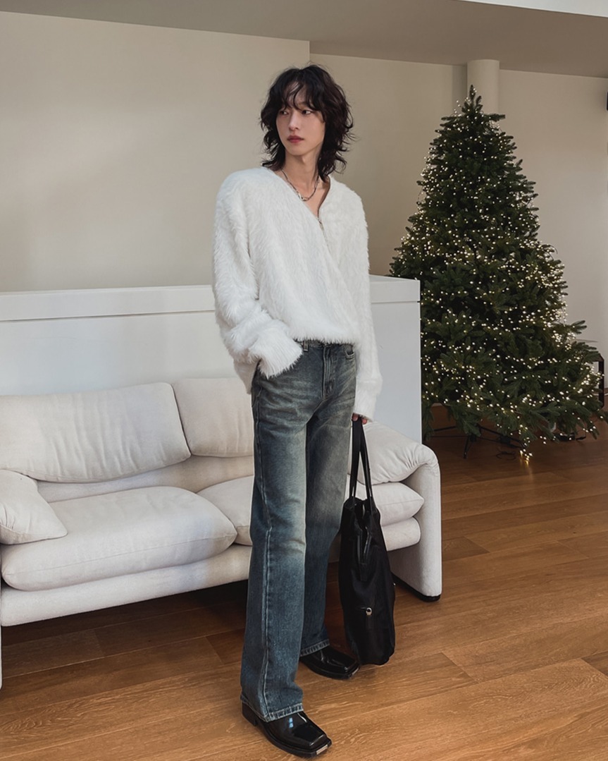 水洗靴型牛仔褲