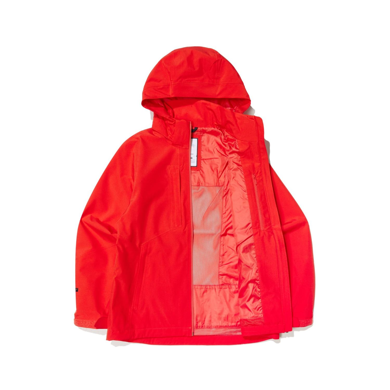 【EIDER】女2L DEFENDER防風防水連帽外套/24EDWU24101-[熱情紅、燕麥灰]