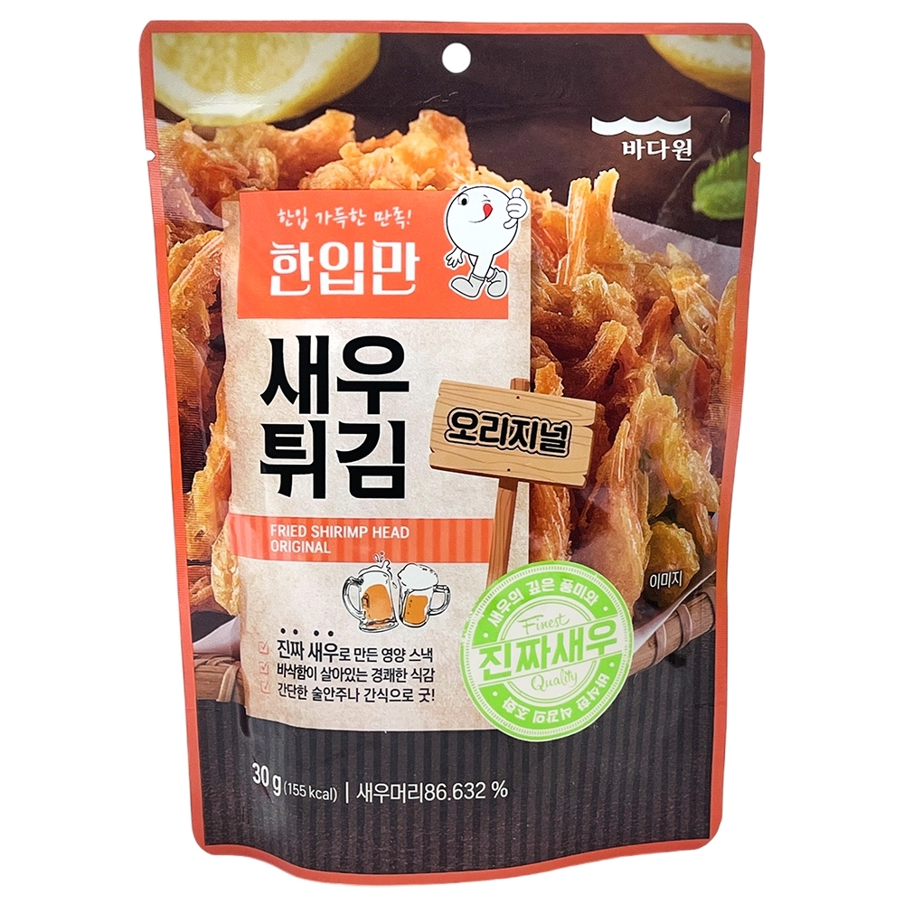 韓國 Badaone 海一 一口酥 炸蝦頭 30g