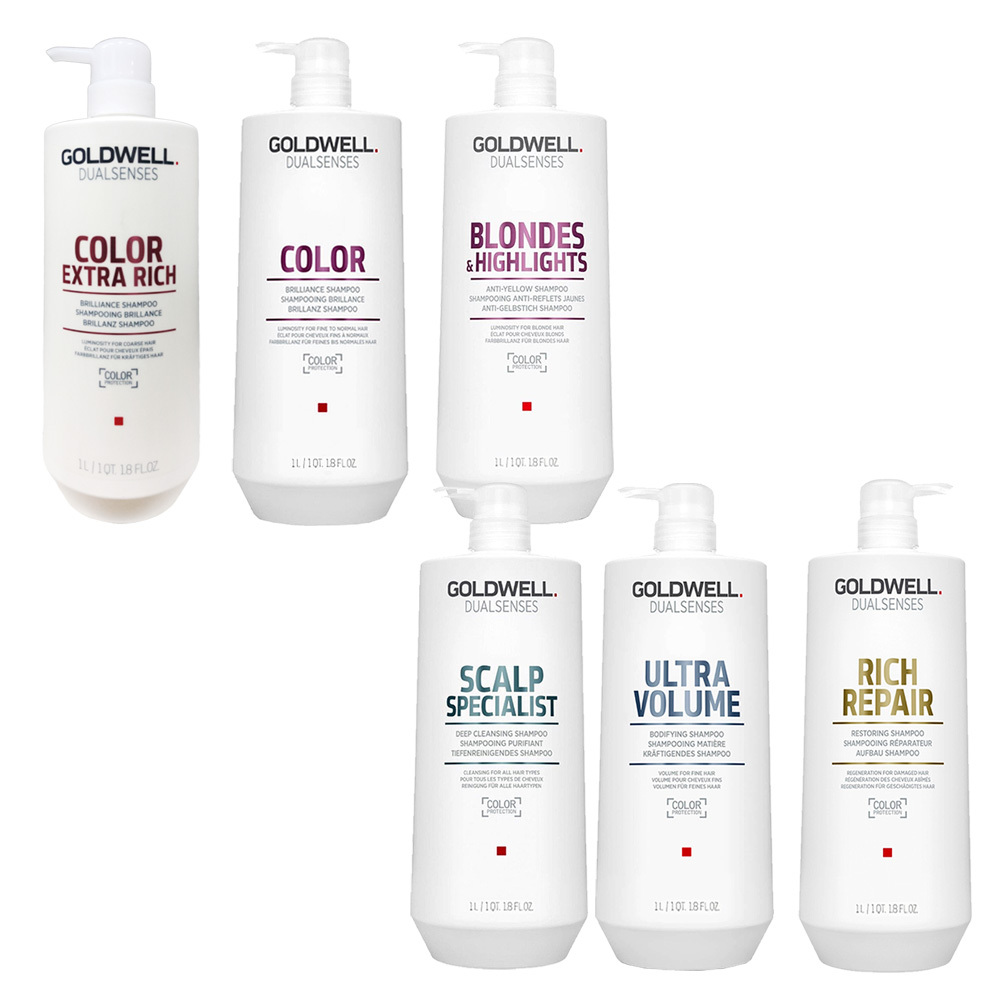 GOLDWELL 歌薇 光感/輕感/光纖/量感/水感/光感豐潤 洗髮精 1000ml