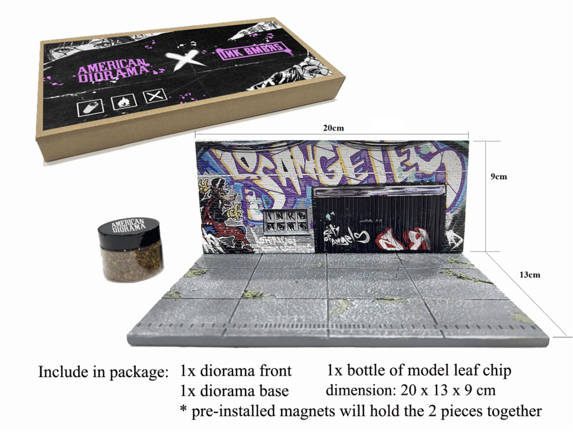 【預訂】American Diorama 1:64 Street Art Diorama: LA Graffi